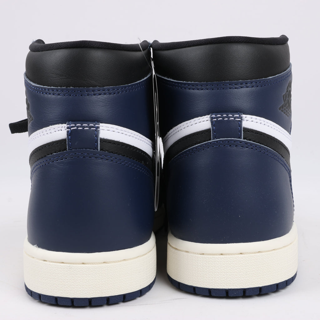 Nike Air Jordan Leather High-Top Sneakers in White x Navy DZ5485-401