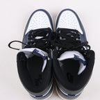 Nike Air Jordan Leather High-Top Sneakers in White x Navy DZ5485-401