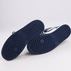 Nike Air Jordan Leather High-Top Sneakers in White x Navy DZ5485-401