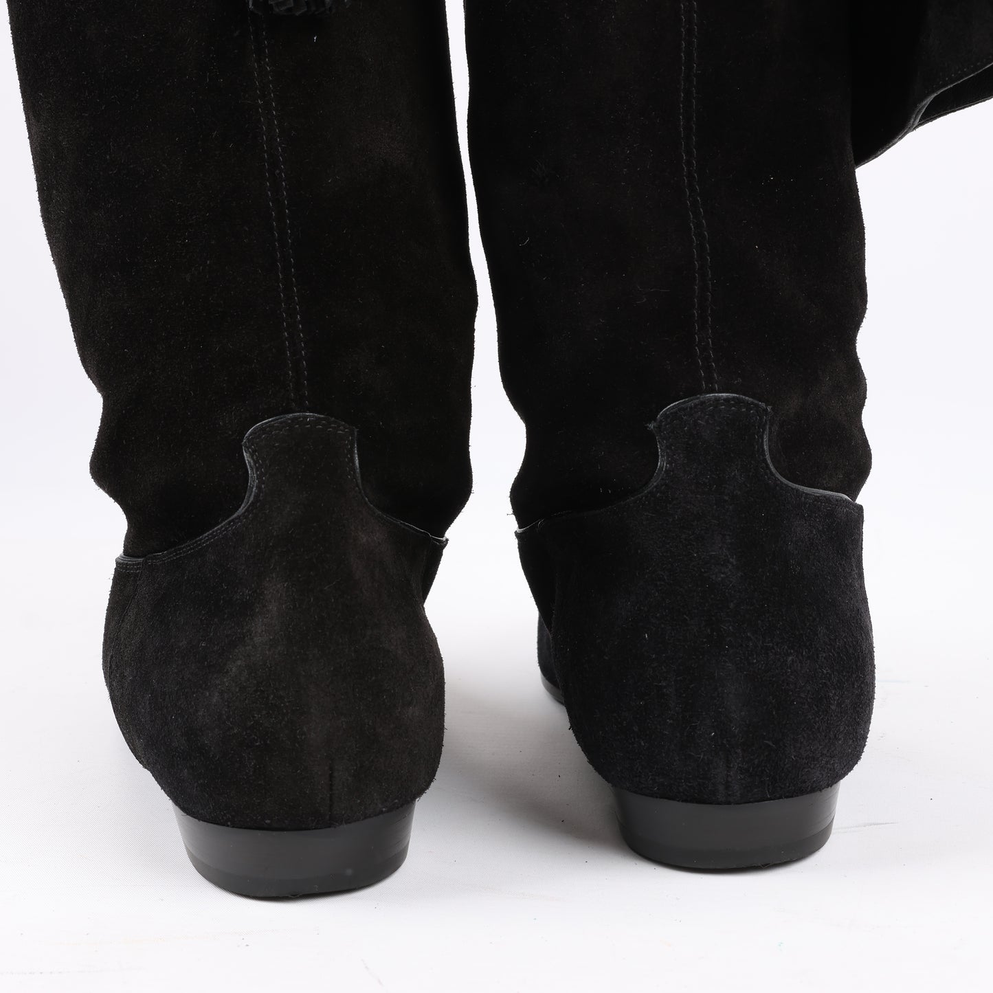 Celine Chat Botté Over-The-Knee Flat Boot in Suede Calfskin in Size 38 RM0220