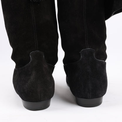Celine Chat Botté Over-The-Knee Flat Boot in Suede Calfskin in Size 38 RM0220