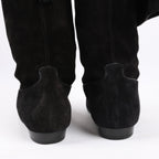 Celine Chat Botté Over-The-Knee Flat Boot in Suede Calfskin in Size 38 RM0220
