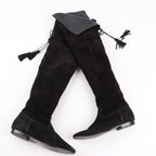 Celine Chat Botté Over-The-Knee Flat Boot in Suede Calfskin in Size 38 RM0220