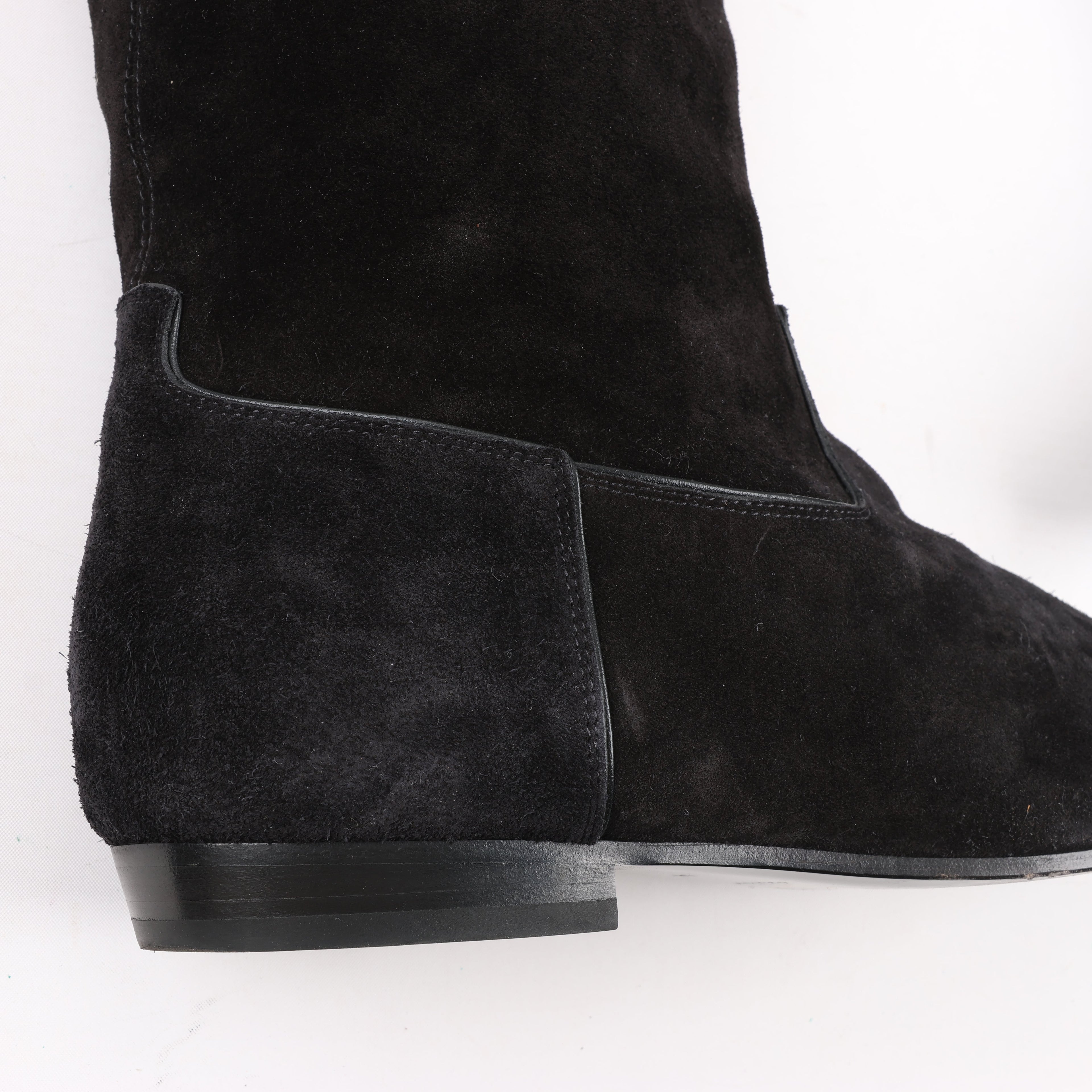 Celine Chat Botté Over-The-Knee Flat Boot in Suede Calfskin in Size 38 RM0220