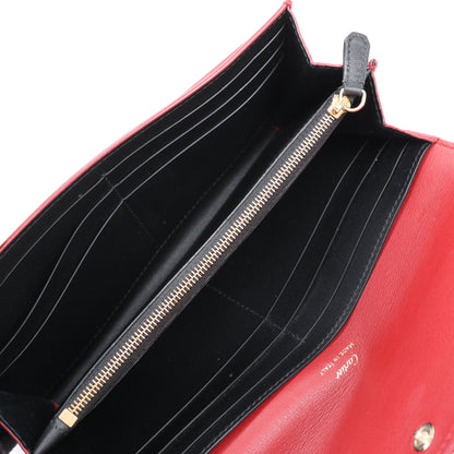 Portefeuille long en cuir Cartier Garland Doo Cartier bordeaux