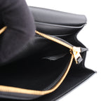 Bottega Veneta Black Smooth Leather Continental Wallet