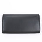 Bottega Veneta Black Smooth Leather Continental Wallet