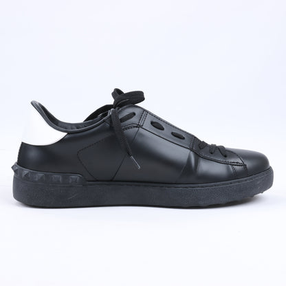 Valentino Garavani VLTN Leder-Sneakers in Schwarz x Weiß, Größe 42 EU