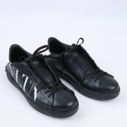 Valentino Garavani VLTN Leder-Sneakers in Schwarz x Weiß, Größe 42 EU