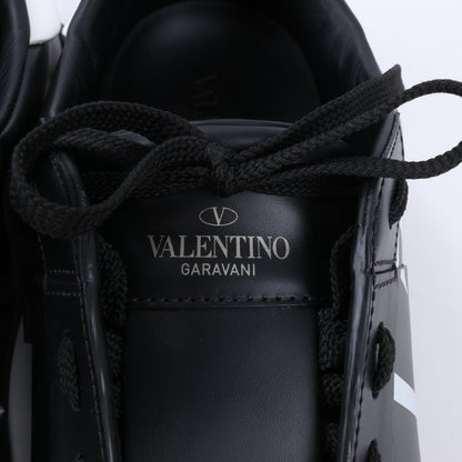 Valentino Garavani VLTN Leder-Sneakers in Schwarz x Weiß, Größe 42 EU