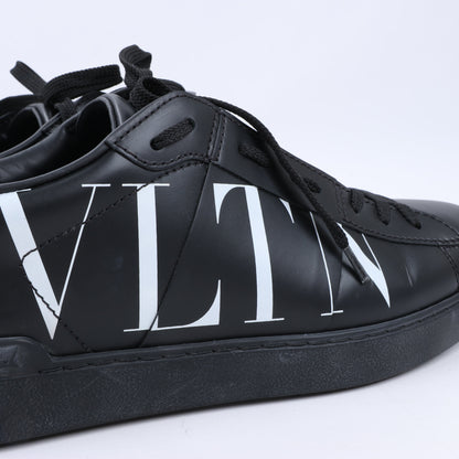 Valentino Garavani VLTN Leder-Sneakers in Schwarz x Weiß, Größe 42 EU