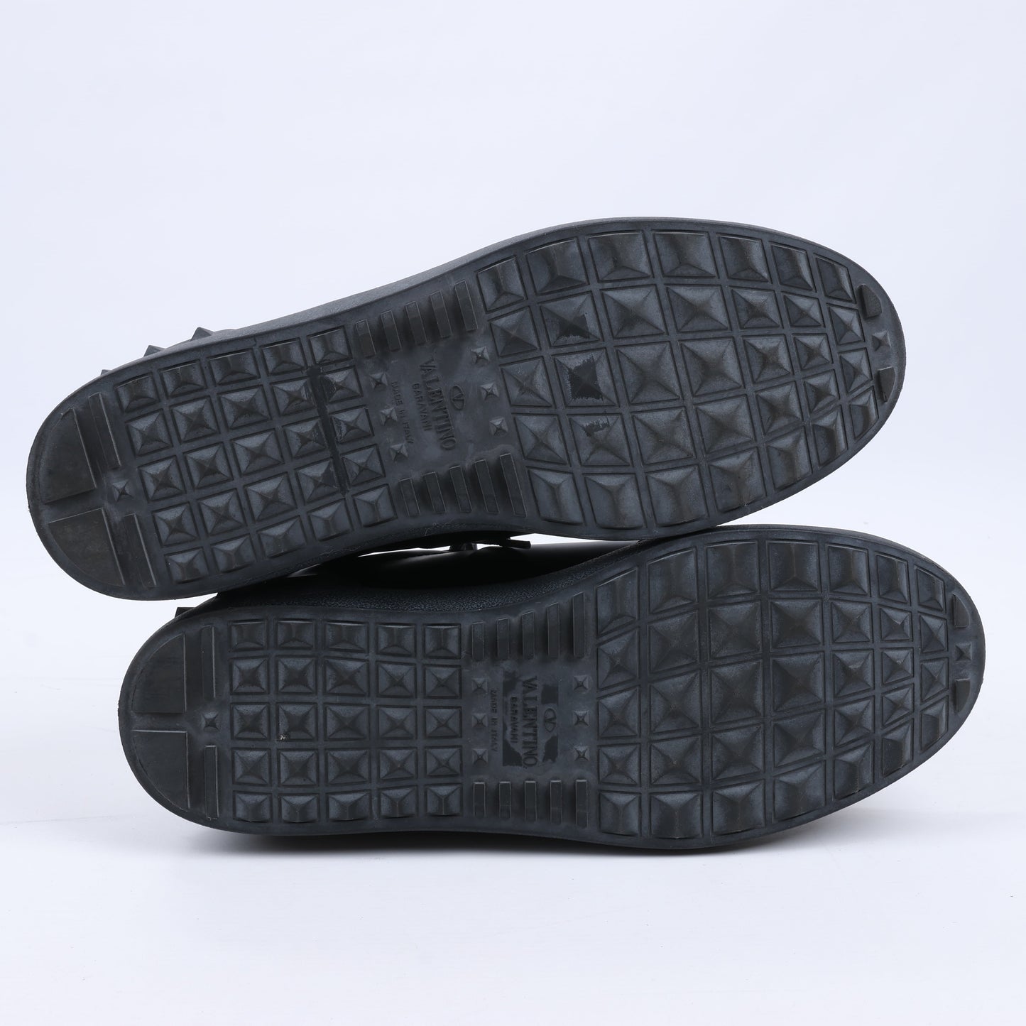 Valentino Garavani VLTN Leder-Sneakers in Schwarz x Weiß, Größe 42 EU