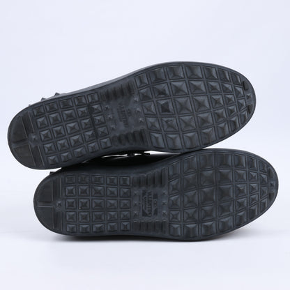 Valentino Garavani VLTN Leder-Sneakers in Schwarz x Weiß, Größe 42 EU