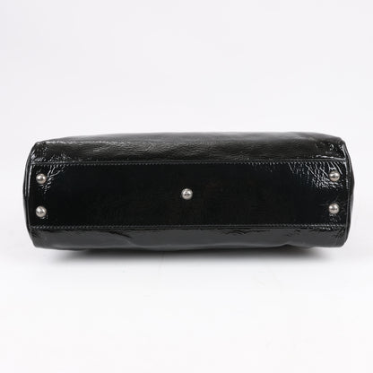 Fendi Peekaboo Patent Leather 2Way Handbag in Black 8BN211