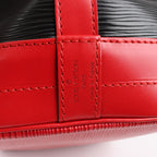 LOUIS VUITTON Epi Leather Noe Shoulder Bag in Black x Castilian Red