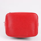 LOUIS VUITTON Epi Leather Noe Shoulder Bag in Black x Castilian Red