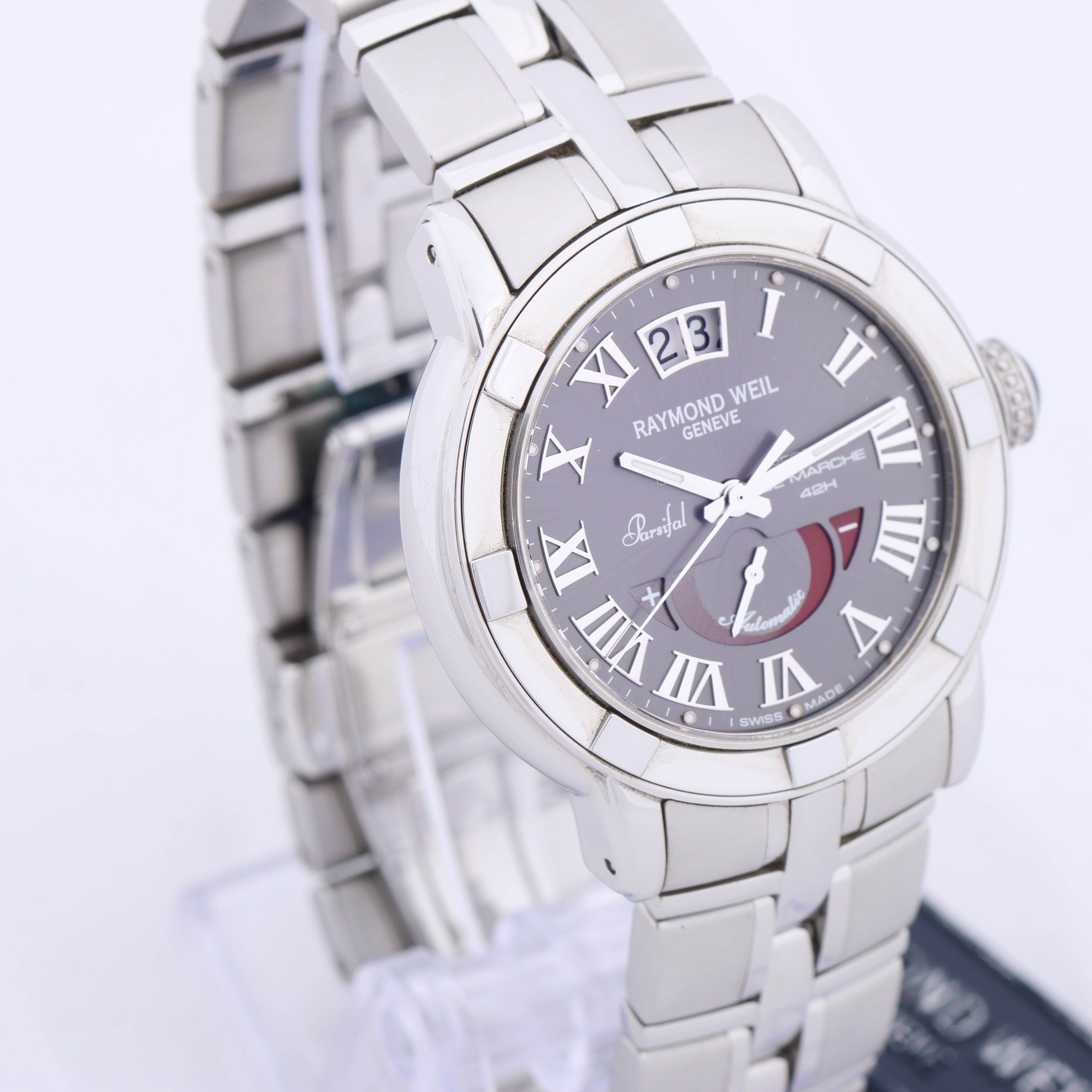 Raymond Weil Parsifal 2843-ST-00608 Grey/Steel 39 mm Watch with Gray Dial