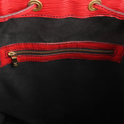 LOUIS VUITTON Epi Leather Noe Shoulder Bag in Red