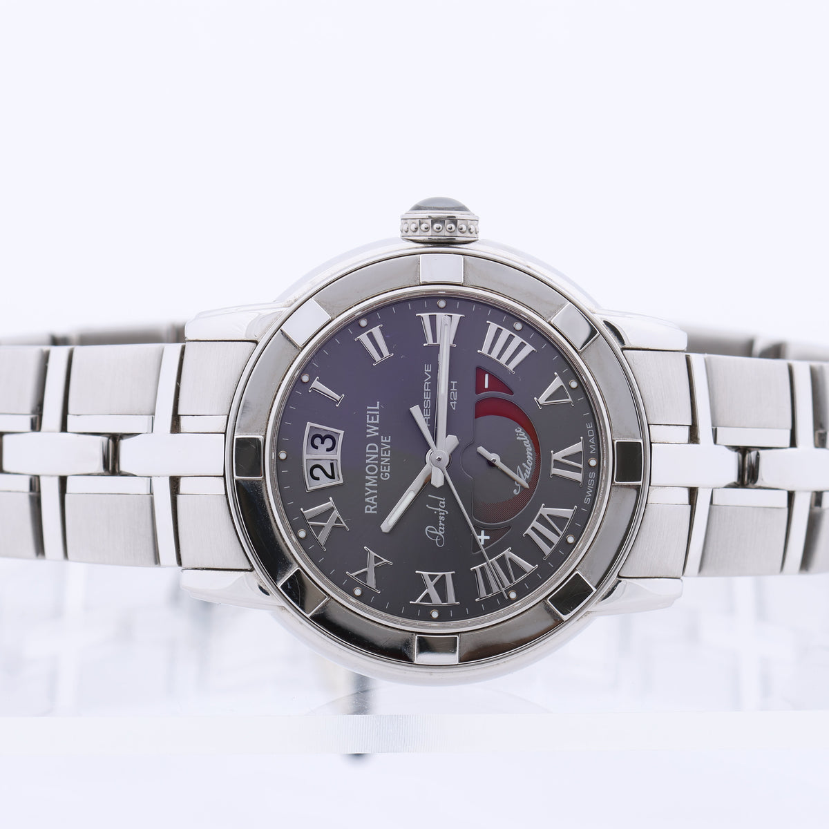 Raymond Weil Parsifal 2843-ST-00608 Grey/Steel 39 mm Watch with Gray Dial