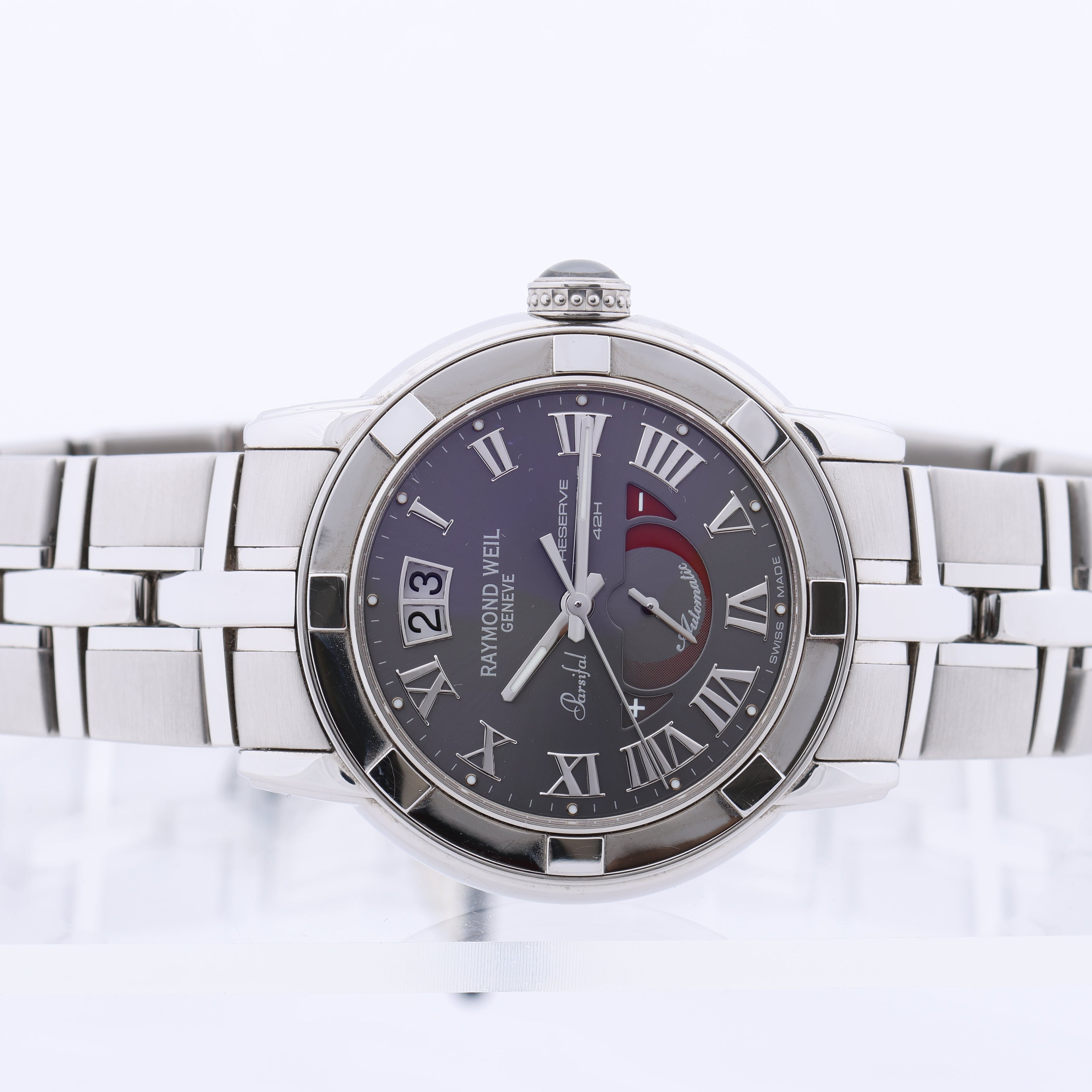 Raymond Weil Parsifal 2843-ST-00608 Grey/Steel 39 mm Watch with Gray Dial
