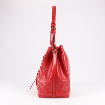 LOUIS VUITTON Epi Leather Noe Shoulder Bag in Red