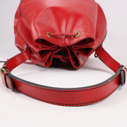 LOUIS VUITTON Epi Leather Noe Shoulder Bag in Red