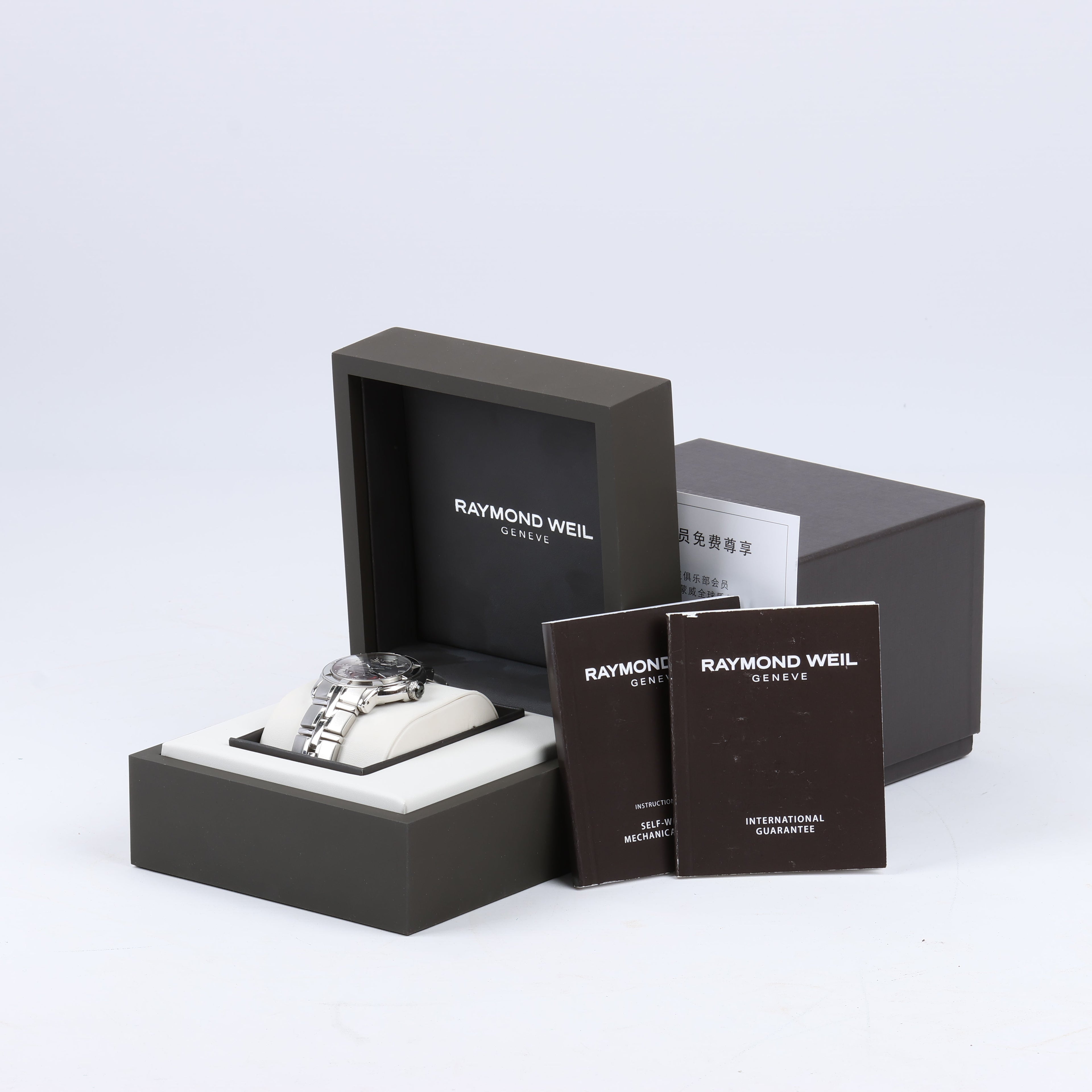 Raymond Weil Parsifal 2843-ST-00608 Grey/Steel 39 mm Watch with Gray Dial