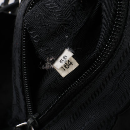 Sac à dos Prada en tissu et cuir noir