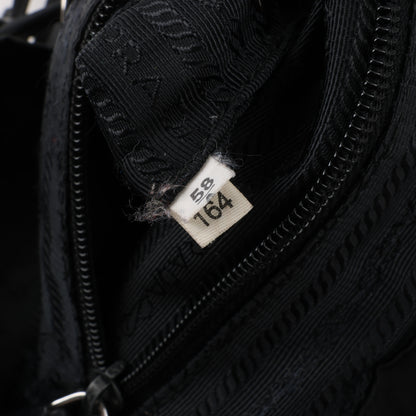 Sac à dos Prada Tessuto en tissu et cuir noir