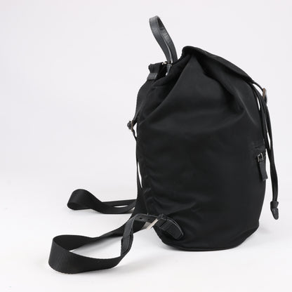 Sac à dos Prada en tissu et cuir noir