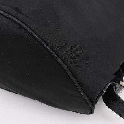 Sac à dos Prada en tissu et cuir noir