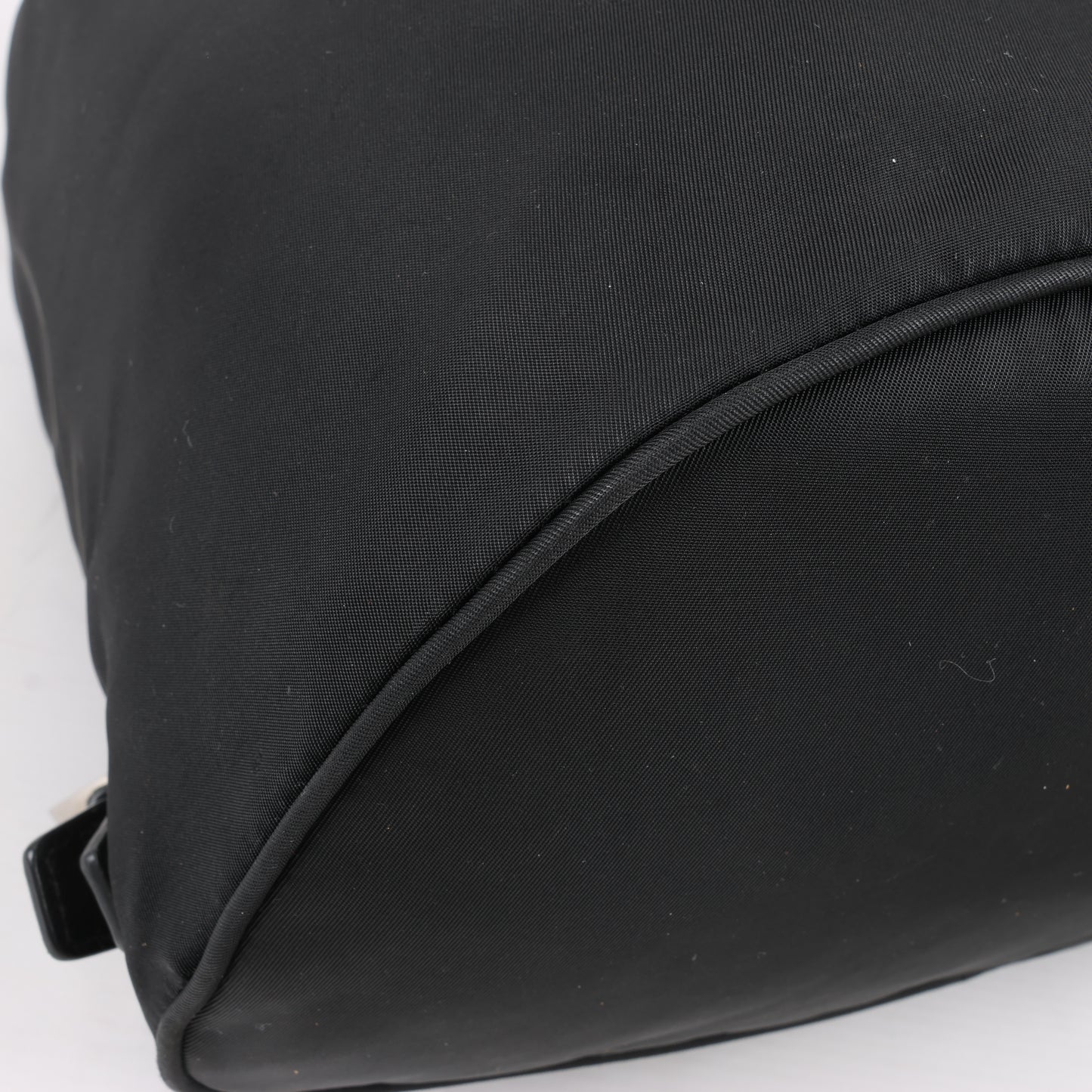 Sac à dos Prada en tissu et cuir noir