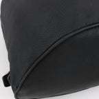 Prada Tessuto Fabric x Leather Backpack in Black