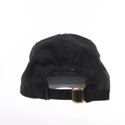 CELINE Embroidered Logo Adjustable Hat in Black