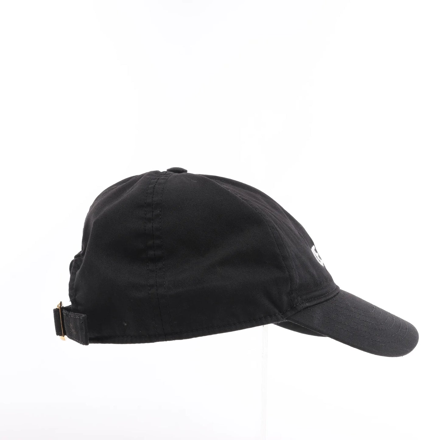 CELINE Embroidered Logo Adjustable Hat in Black