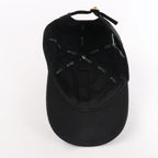 CELINE Embroidered Logo Adjustable Hat in Black