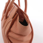 Bolso de mano Celine Luggage Micro Leather x Suede en negro y blanco