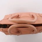 Bolso de mano Celine Luggage Micro Leather x Suede en negro y blanco