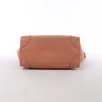 Bolso de mano Celine Luggage Micro Leather x Suede en negro y blanco