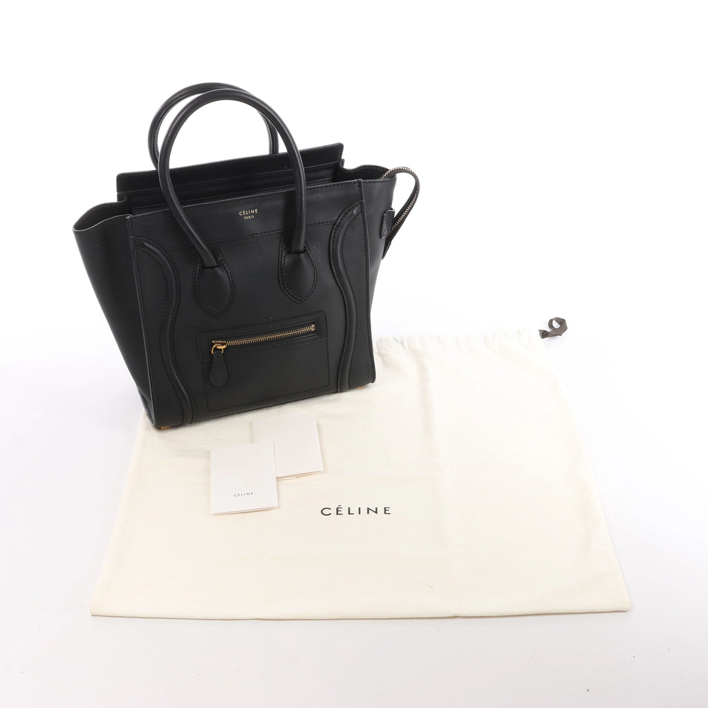 Bolso de mano Celine Tie Knot de piel en azul