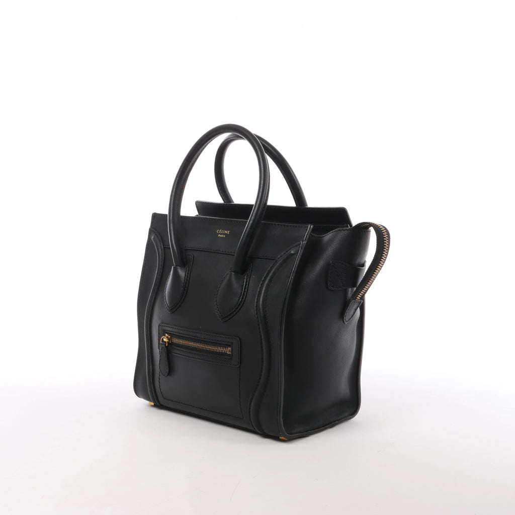 Bolso de mano Celine Tie Knot de piel en azul