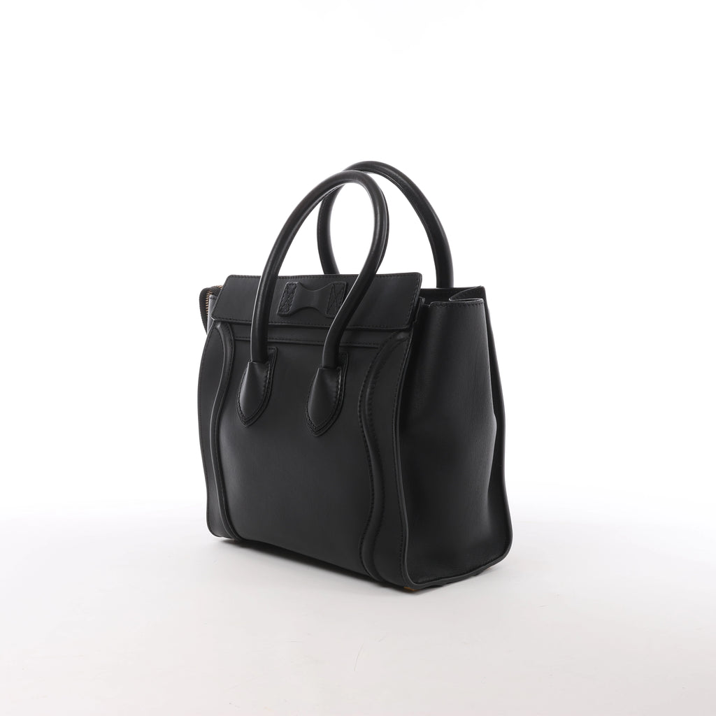 Bolso de mano Celine Tie Knot de piel en azul