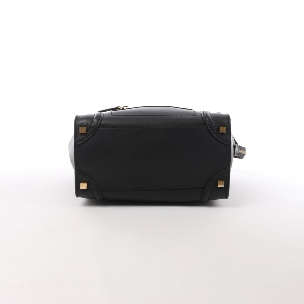 Bolso de mano Celine Tie Knot de piel en azul