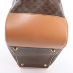 CELINE Macadam Top Handle Briefcase Handbag in Brown