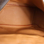 CELINE Macadam Top Handle Briefcase Handbag in Brown
