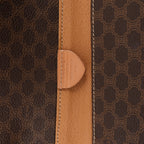 CELINE Macadam Top Handle Briefcase Handbag in Brown