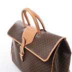 CELINE Macadam Top Handle Briefcase Handbag in Brown
