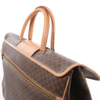 CELINE Macadam Top Handle Briefcase Handbag in Brown