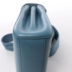 CELINE Soft 16 Teen Leather Shoulder Bag in Blue