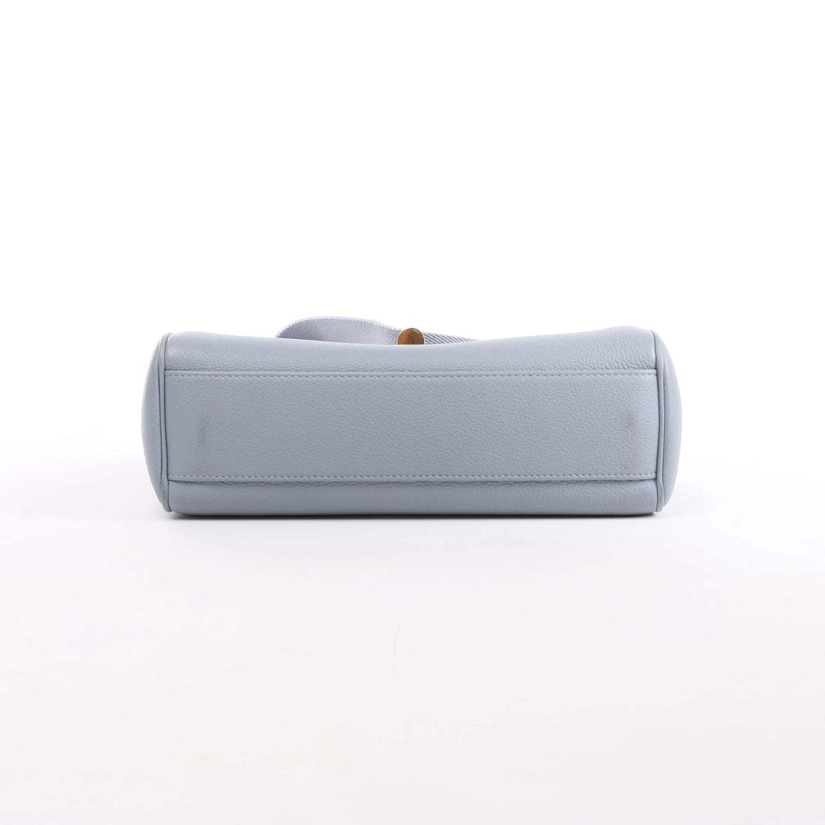 CELINE Soft 16 Teen Leather Shoulder Bag in Light Blue